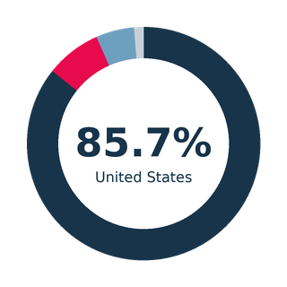 Buyer registration mix: 85.7% United States